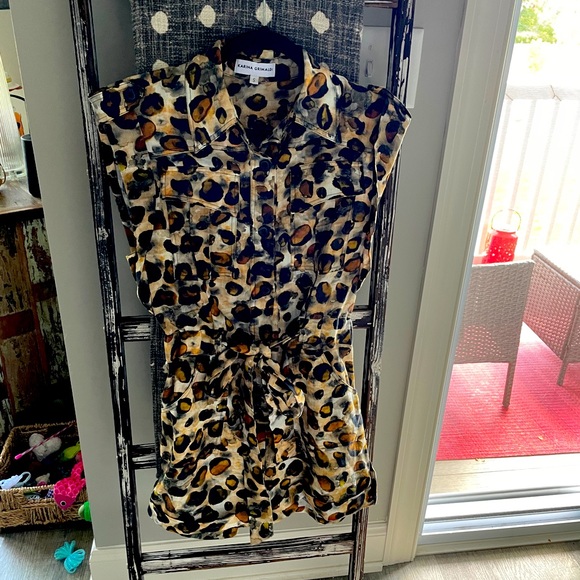 Karina Grimaldi Vadana Print Romper - Picture 1 of 12